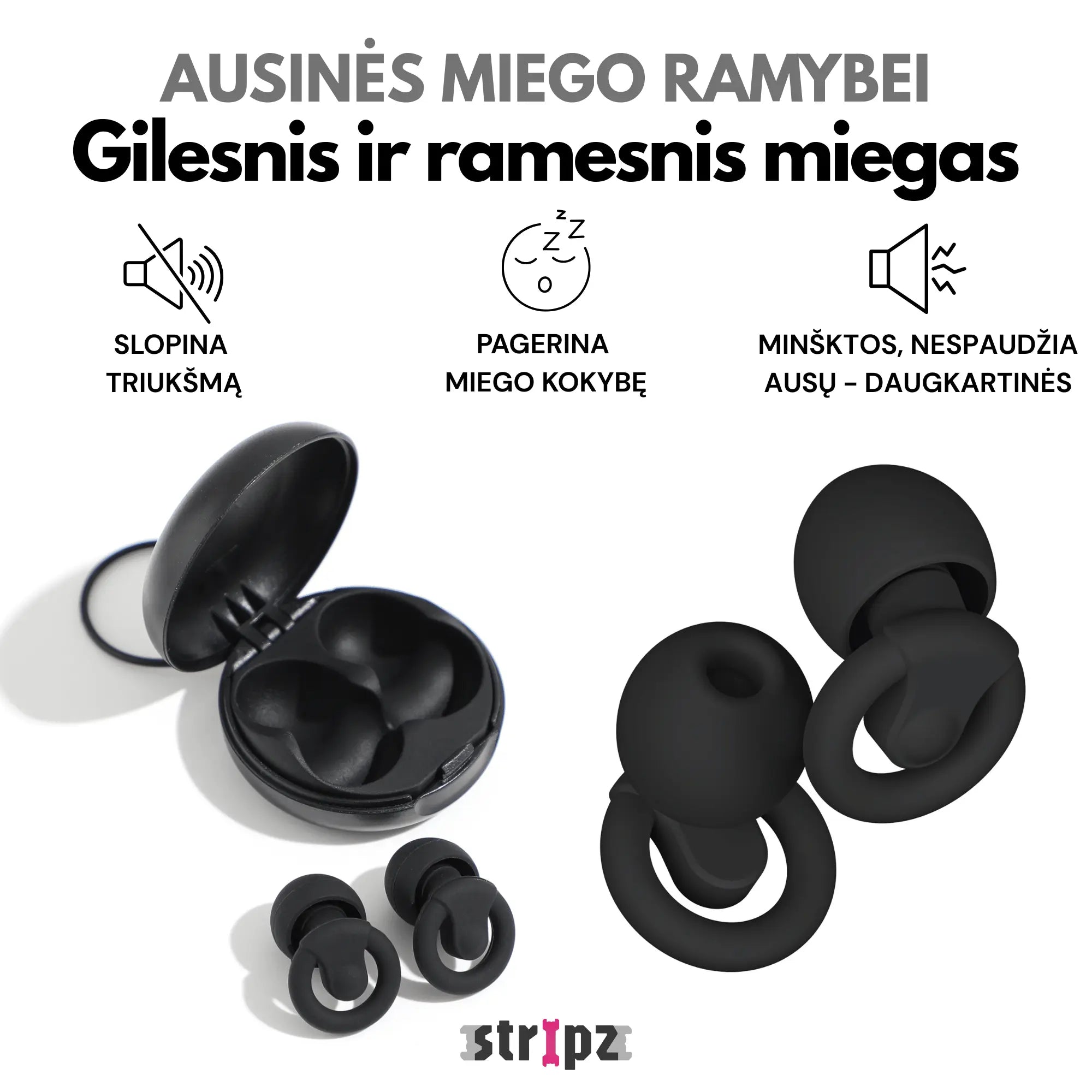 STRIPZ Gilaus Miego Rinkinys | Trys - viename poilsio sistema