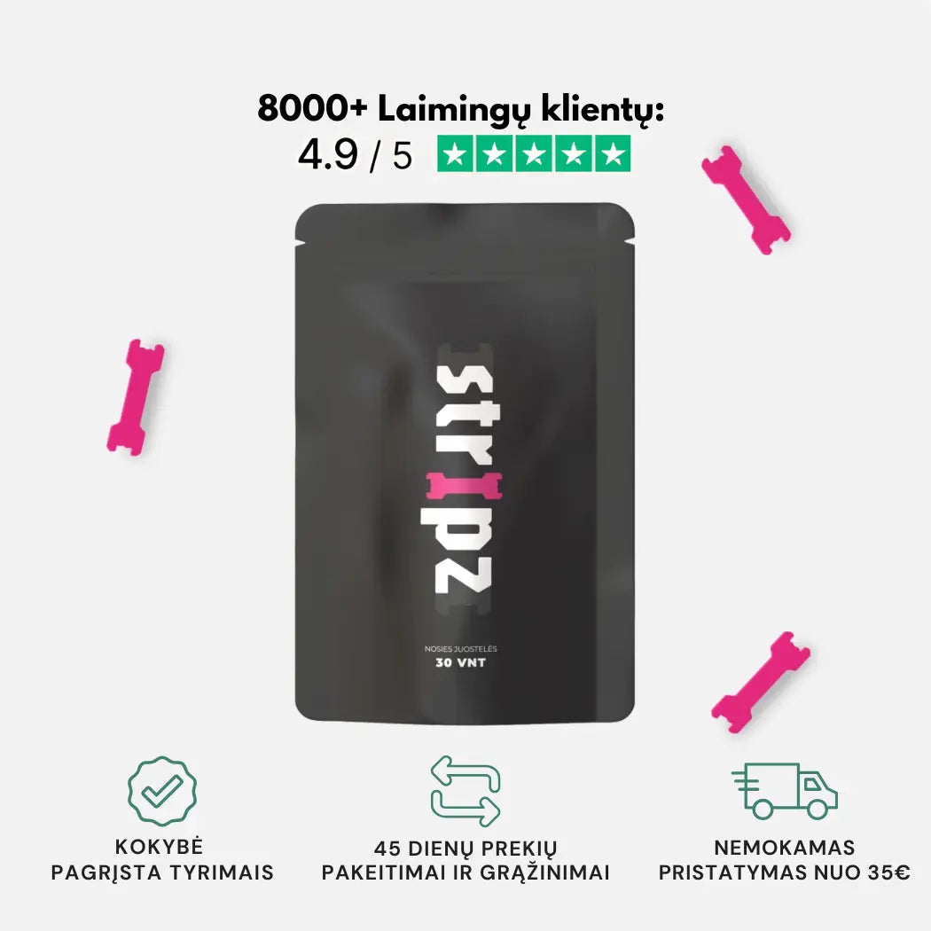 STRIPZ™ Kvėpavimo juostelės | 1 + 1 Dovanų!