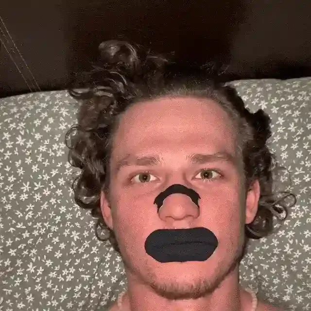 Burnos juostelės STRIPZ™ - Juoda - Miegui ir sportui - STRIPZ