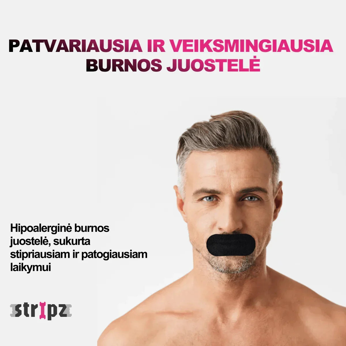 Burnos juostelės STRIPZ - Miegui ir sportui - STRIPZ