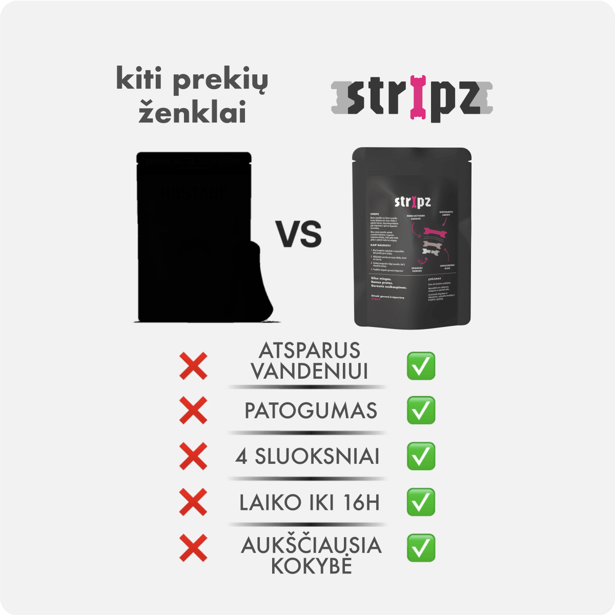 Nosies Juostelės STRIPZ - STRIPZ