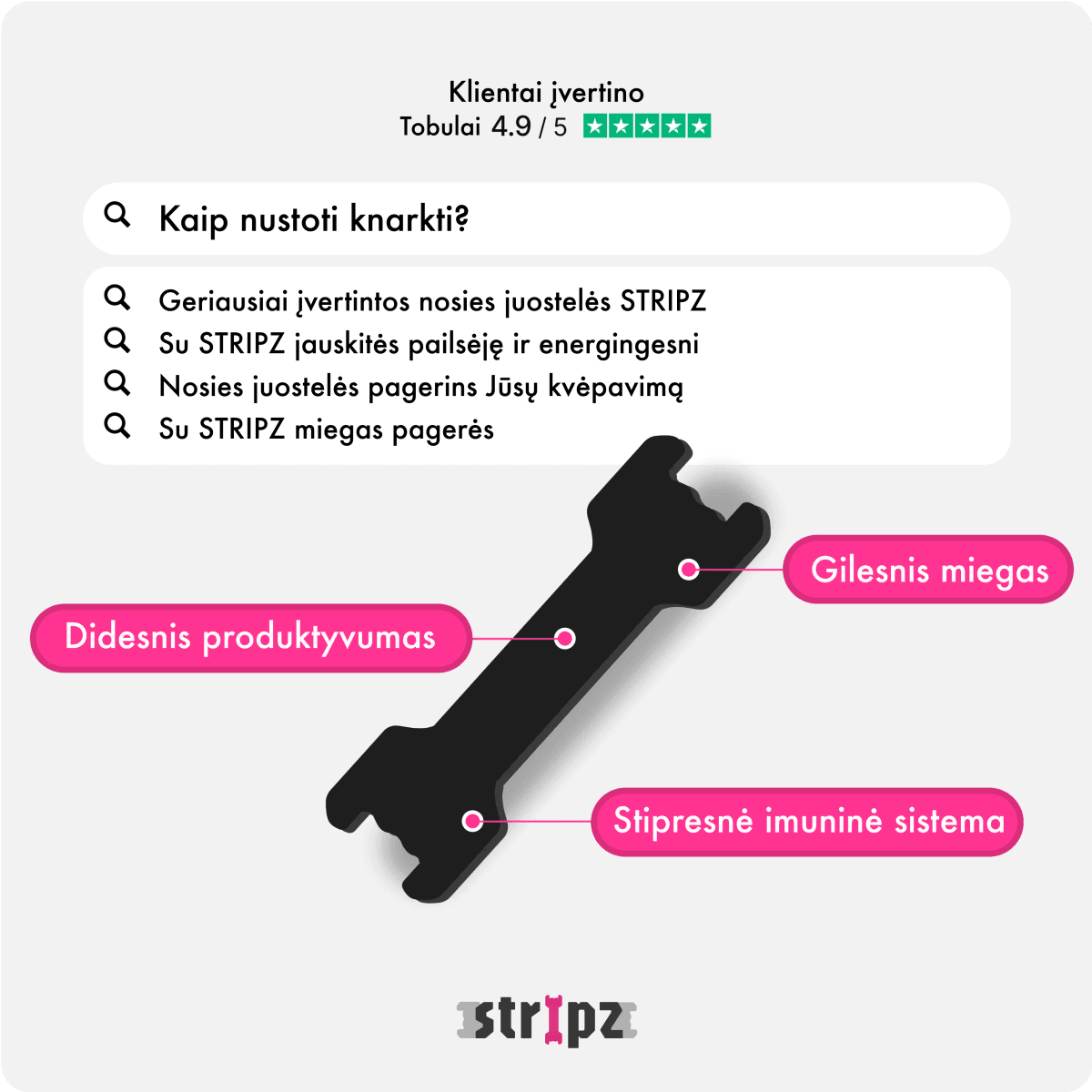 Nosies Juostelės STRIPZ - STRIPZ