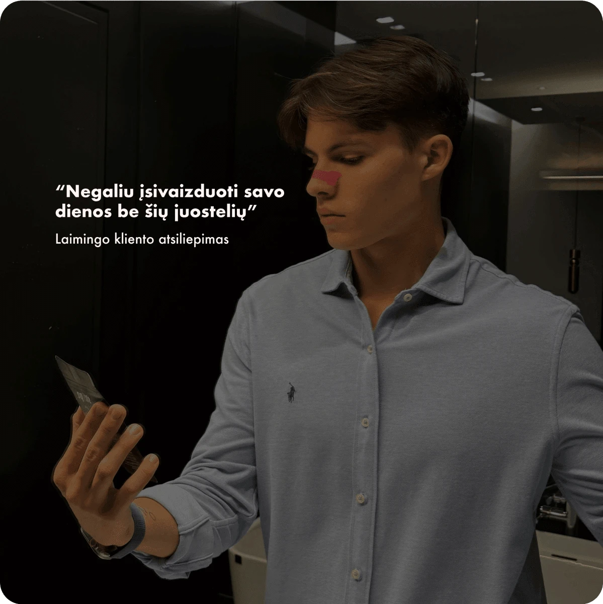 Nosies juostelės STRIPZ - Permatoma - Miegui ir sportui - STRIPZ