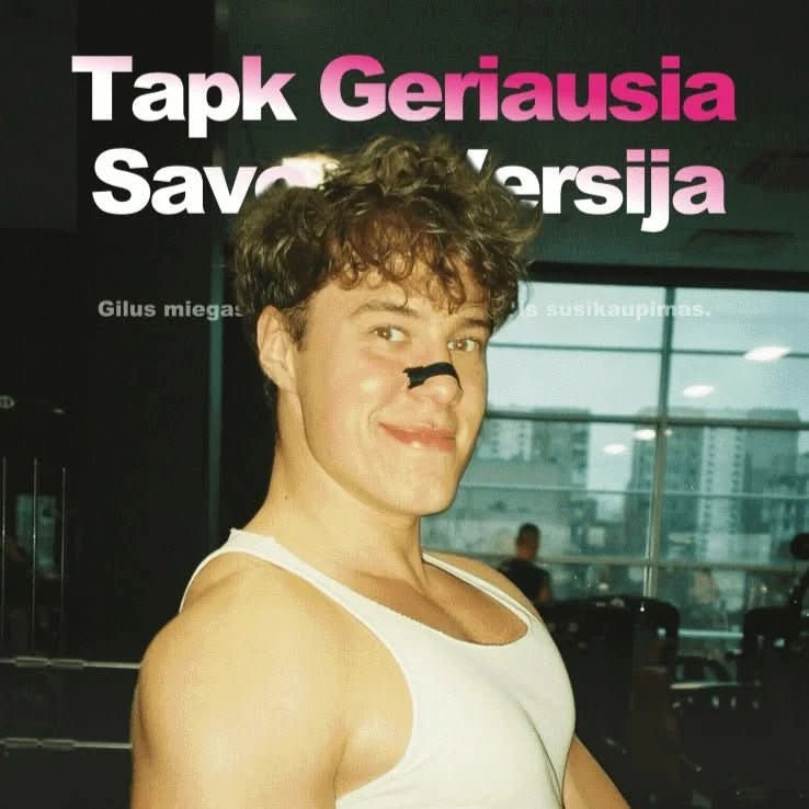 Nosies juostelės STRIPZ - Permatoma - Miegui ir sportui - STRIPZ