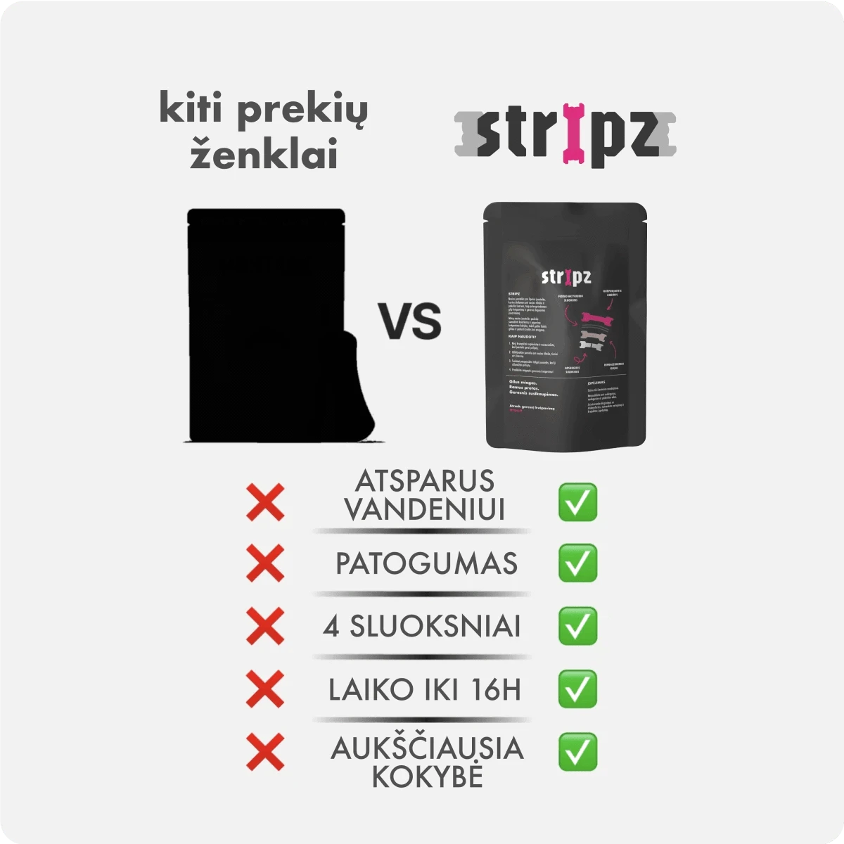 Nosies juostelės STRIPZ - Permatoma - Miegui ir sportui - STRIPZ