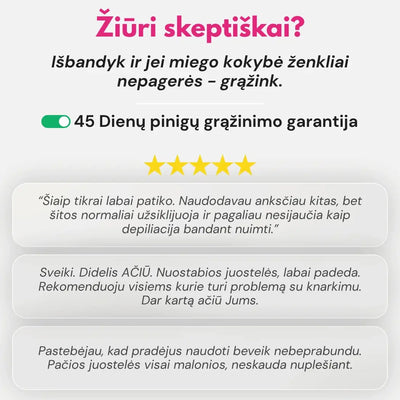 Kvėpavimo rinkinys atsistatymui
