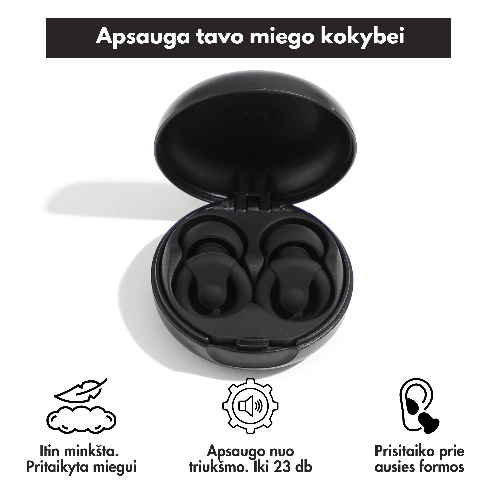 Stripz™ triukšmą slopinantys ausų kamštukai