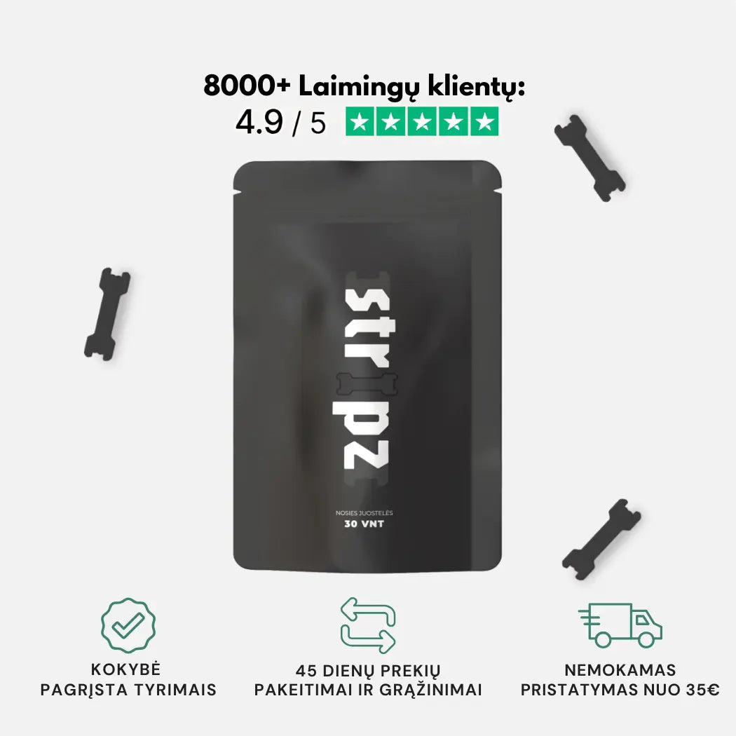 STRIPZ™ Kvėpavimo juostelės | 1 + 1 Dovanų!