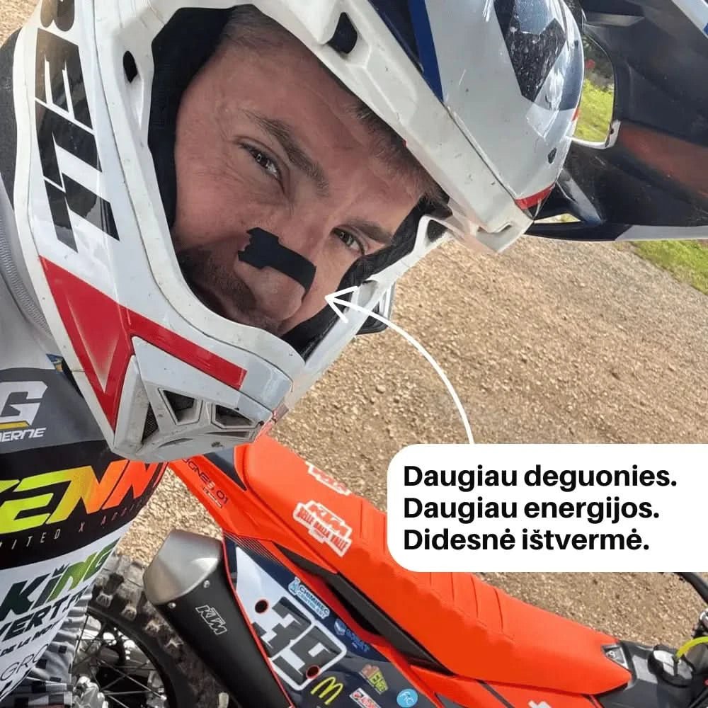 Nosies juostelės STRIPZ™ | 1 + 1 Dovanų! - Permatoma - Miegui ir sportui - STRIPZ